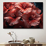 Tableaux Groupe de fleurs rouges