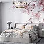 Papier peint Des fleurs délicates aux teintes douces