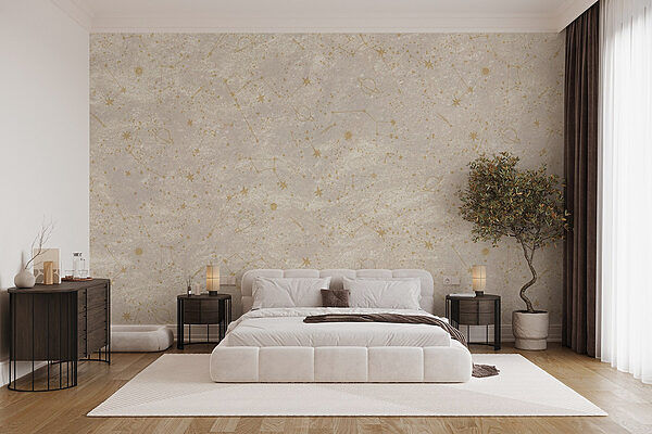 Motifs célestes sur toile souple Papier peint Motifs célestes sur toile souple