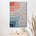 Tableaux Des couleurs fluides dans une harmonie texturée.