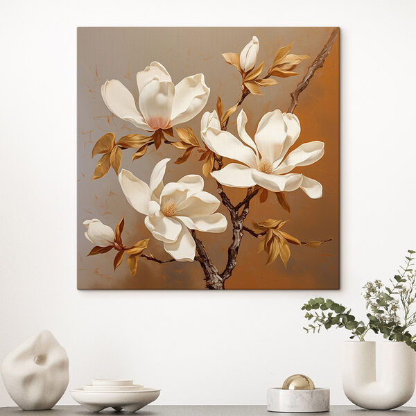 Fleurs blanches sur une branche Tableaux Fleurs blanches sur une branche