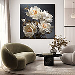 Tableaux Bouquet de fleurs blanches