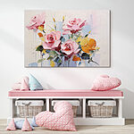 Tableaux Peinture de fleurs sur fond blanc