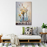 Tableaux Peinture de fleurs dans des vases