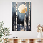 Tableaux Peinture d'une lune dans le ciel