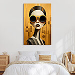 Tableaux Femme portant des lunettes de protection