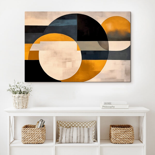 Peinture de cercles et de lignes Tableaux Peinture de cercles et de lignes
