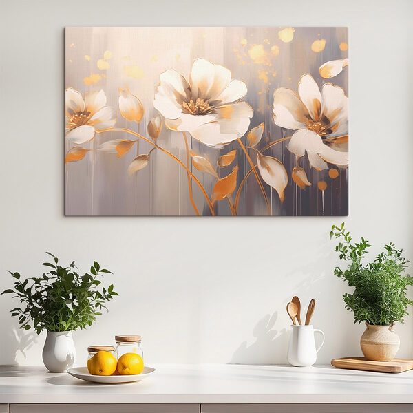 Composition florale élégante dans des tons doux Tableaux Composition florale élégante dans des tons doux