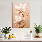 Tableaux Fleurs délicates dans des tons doux