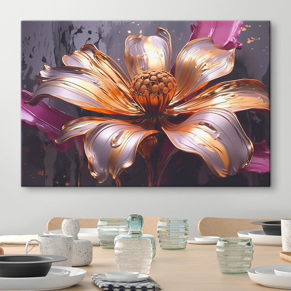 Fleur élégante aux pétales fluides Tableaux Fleur élégante aux pétales fluides