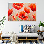 Tableaux Peinture de fleurs rouges