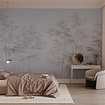 Papier peint Arbres dans le brouillard