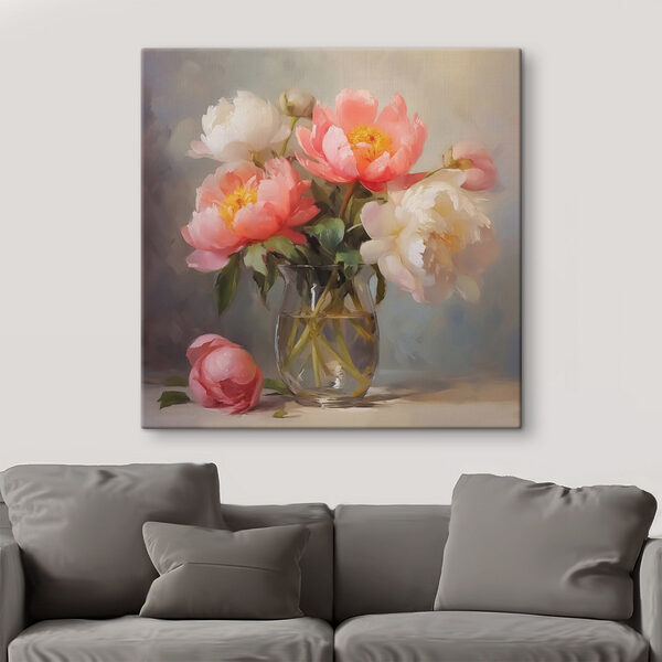 Peinture de fleurs dans un vase Tableaux Peinture de fleurs dans un vase