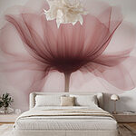 Papier peint Fleur avec une fleur transparente