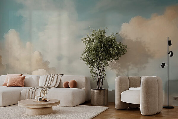 Nuages dans le ciel Papier peint Nuages dans le ciel