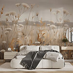Papier peint Wall murals Field of flowers and grass