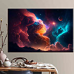 Tableaux Nuages et étoiles colorés