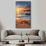 Tableaux Coucher de soleil sur une plage