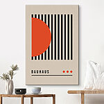 Tableaux Formes géométriques noires et orange