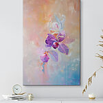 Tableaux Peinture de fleurs violettes