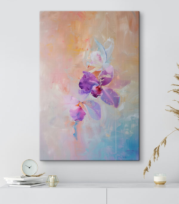 Peinture de fleurs violettes Tableaux Peinture de fleurs violettes