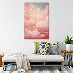 Tableaux Nuages roses dans le ciel