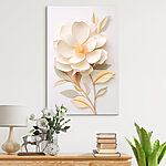 Tableaux Fleur en papier avec feuilles