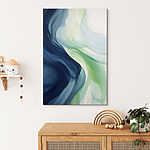 Tableaux Des vagues douces de couleurs fluides