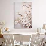 Tableaux Peinture de fleurs blanches