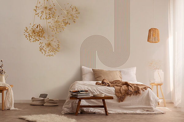 Mur avec un bouquet de pissenlits Papier peint Mur avec un bouquet de pissenlits