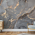 Papier peint Motif abstrait aux lignes chatoyantes