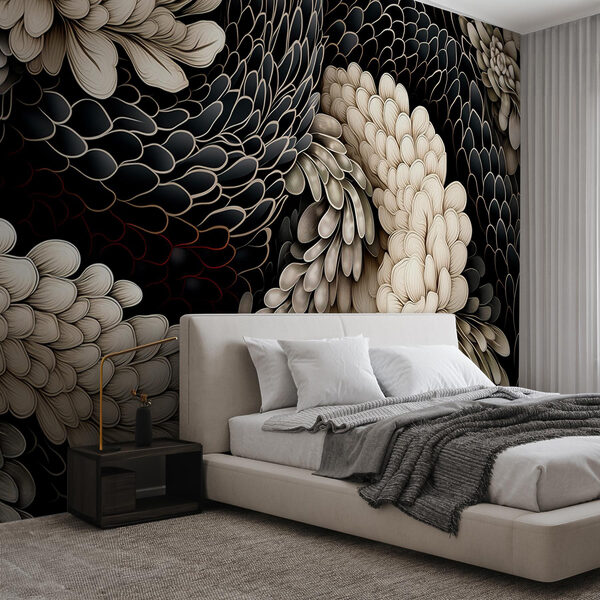 Motifs complexes dans des tons neutres Papier peint Motifs complexes dans des tons neutres