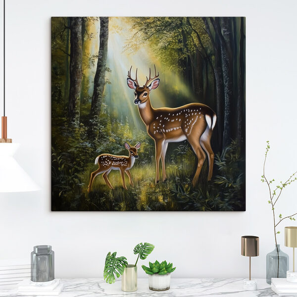 Cerf dans les bois Tableaux Cerf dans les bois
