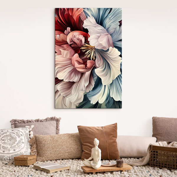 Tableaux Des fleurs vibrantes dans des teintes douces