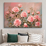 Tableaux Peinture de roses roses