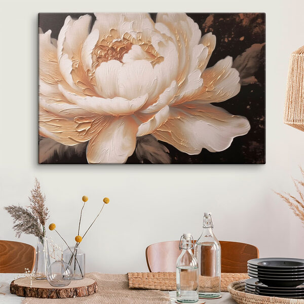 Tableaux Belle fleur dans des tons doux