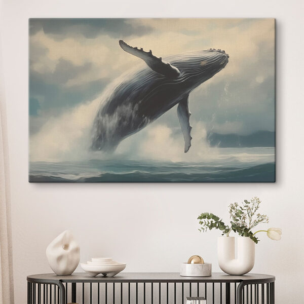 Baleine sautant hors de l'eau Tableaux Baleine sautant hors de l'eau