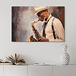 Tableaux Homme jouant du saxophone