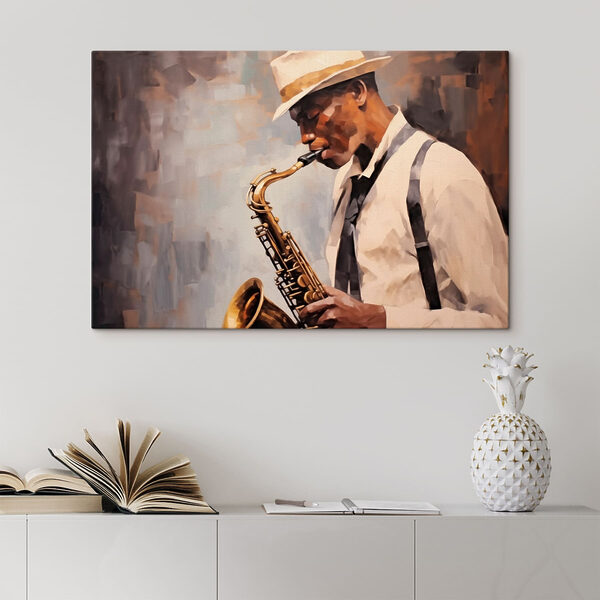 Tableaux Homme jouant du saxophone