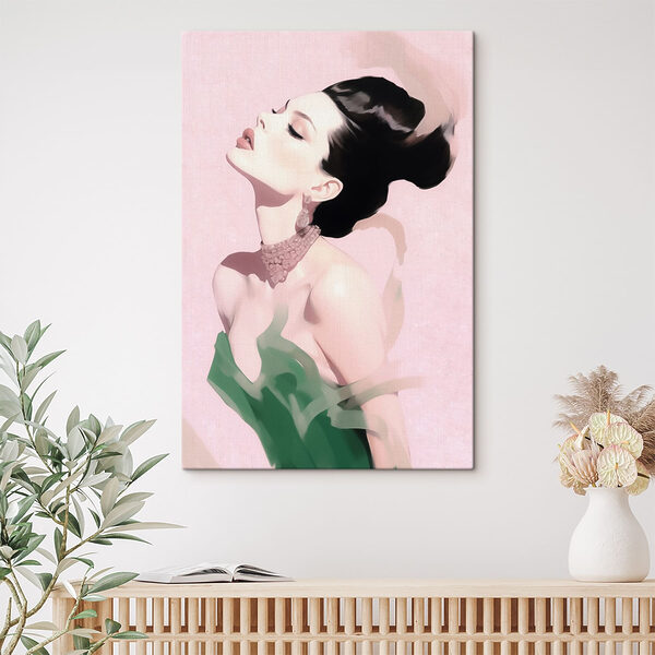 Femme avec une coiffure haute Tableaux Femme avec une coiffure haute