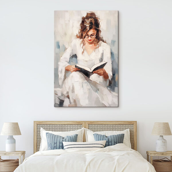 Femme lisant un livre Tableaux Femme lisant un livre