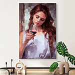 Tableaux Femme tenant un verre de vin
