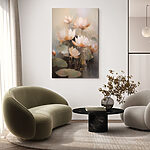 Tableaux Peinture de fleurs sur un mur