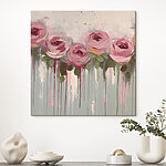 Tableaux Peinture de roses roses