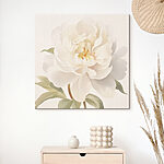 Tableaux Fleur blanche avec des feuilles vertes