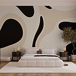 Papier peint Motif noir et blanc