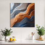 Tableaux Vagues fluides de textures colorées