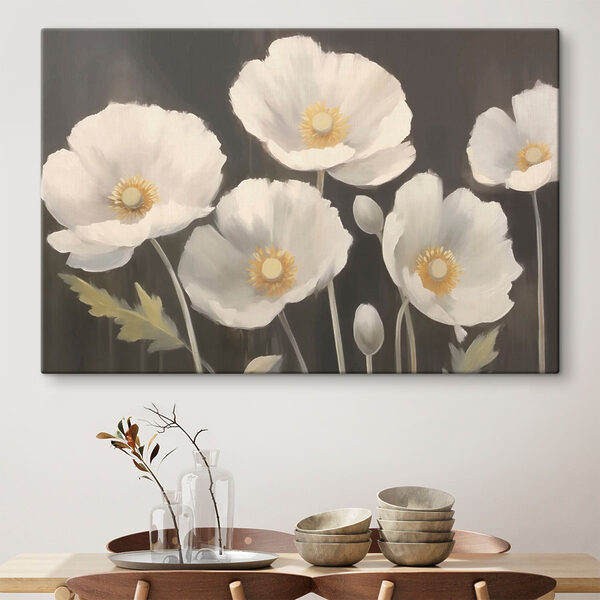 Groupe de fleurs blanches Tableaux Groupe de fleurs blanches
