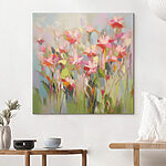 Tableaux Peinture de fleurs sur un mur