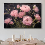Tableaux Peinture de fleurs roses